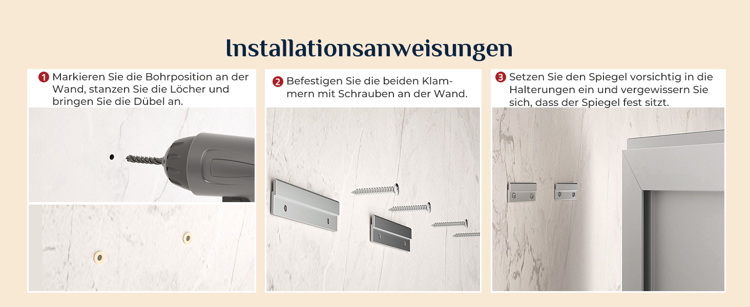 Дзеркало для ванної кімнати Keonjinn з підсвічуванням, чорний металевий каркас 60x80 см, антизапітніння, LED, сенсорне управління, 3 кольори світла, регулювання яскравості, функція пам'яті, настінне дзеркало