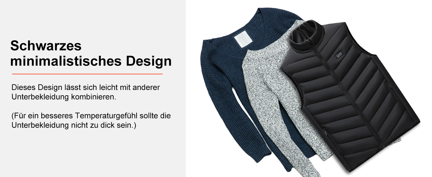 Обогревна жилетка Amurhey для чоловіків та жінок з 21 зоною обігріву, сумісна з 5V/7.4V, модель 2025. Електрична жилетка, унісекс, тепла, яку можна прати. (Без Powerbank)