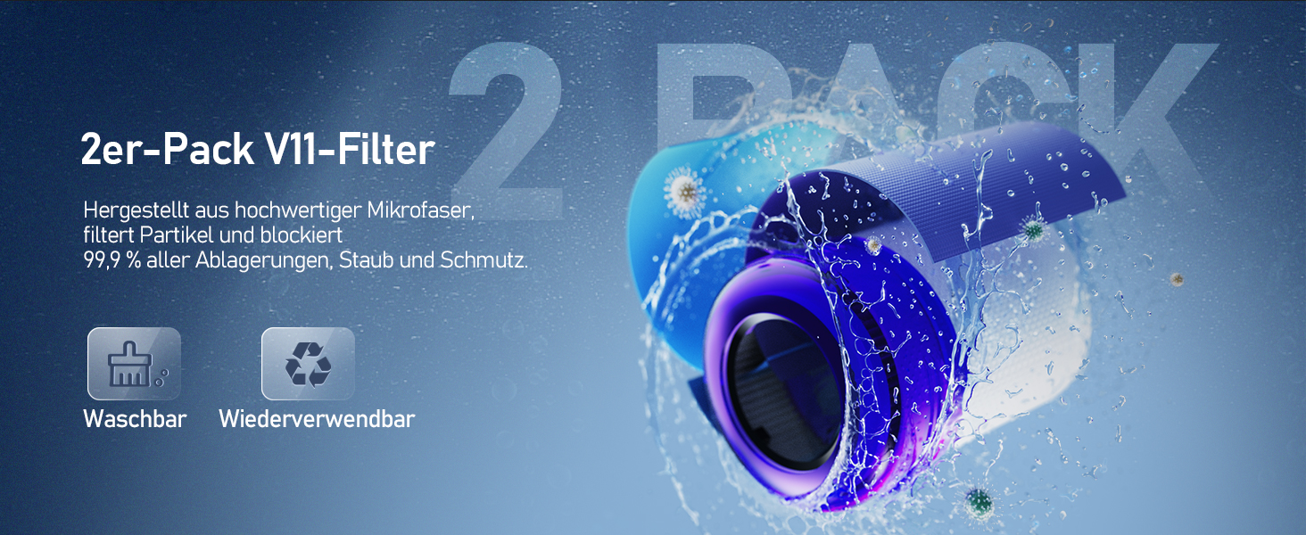 Акумулятор Keenstone V8 8000mAh для Dyson SV10 V8 Absolute Animal Motorhead Fluffy Slim Fluffy Total Clean Extra (V11 8.0Ah) з 3 фільтрами