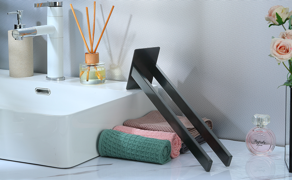 Тримач для рушників настінний з нержавіючої сталі, без свердління, подвійний, для ванної кімнати та кухні, срібний (чорний, двозахватний)