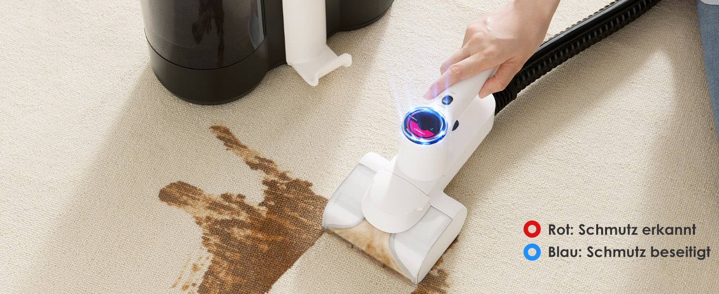 Портативний бездротовий відпарювач для килимів та м'яких меблів Tineco CARPET ONE Spot Essentials