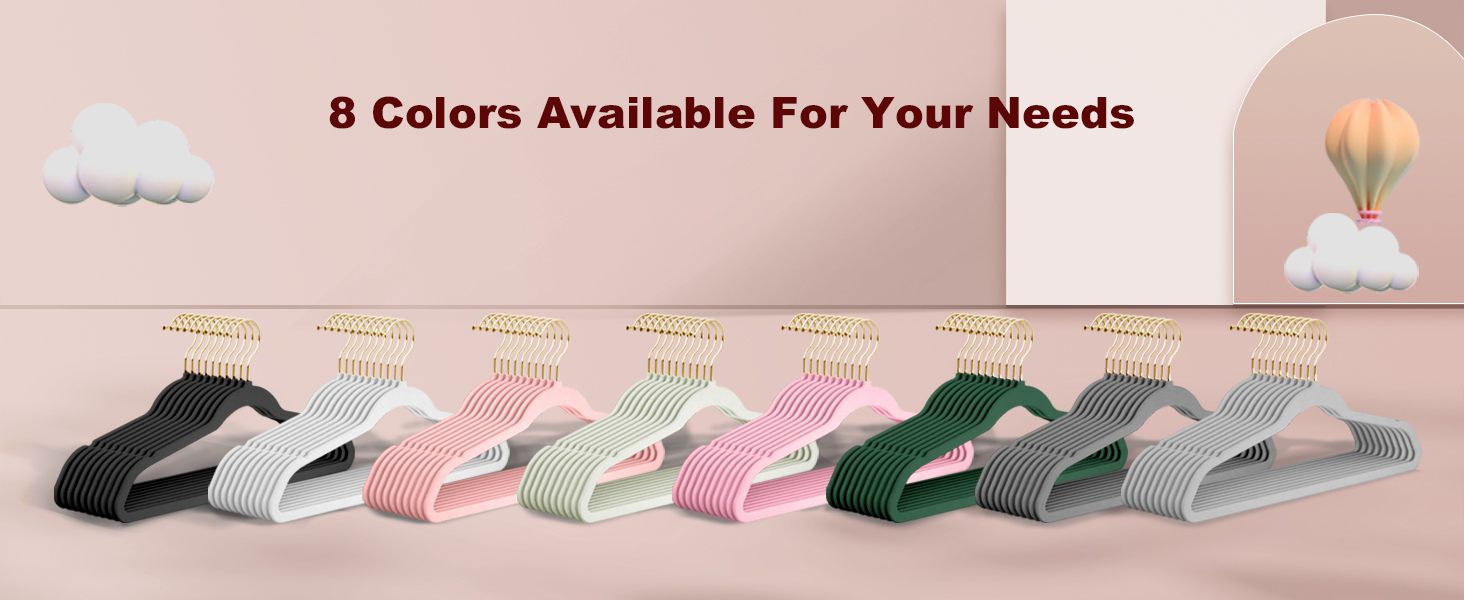 22 шт. велюрові вішалки для одягу Stormix - преміум-якість, для піджаків, сорочок, суконь (рожево-золотий)