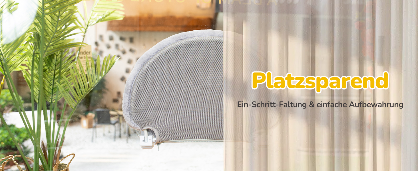 Кішка лежанка на вікно CATISM, сіра, з подушкою, до 20 кг, 52x30 см