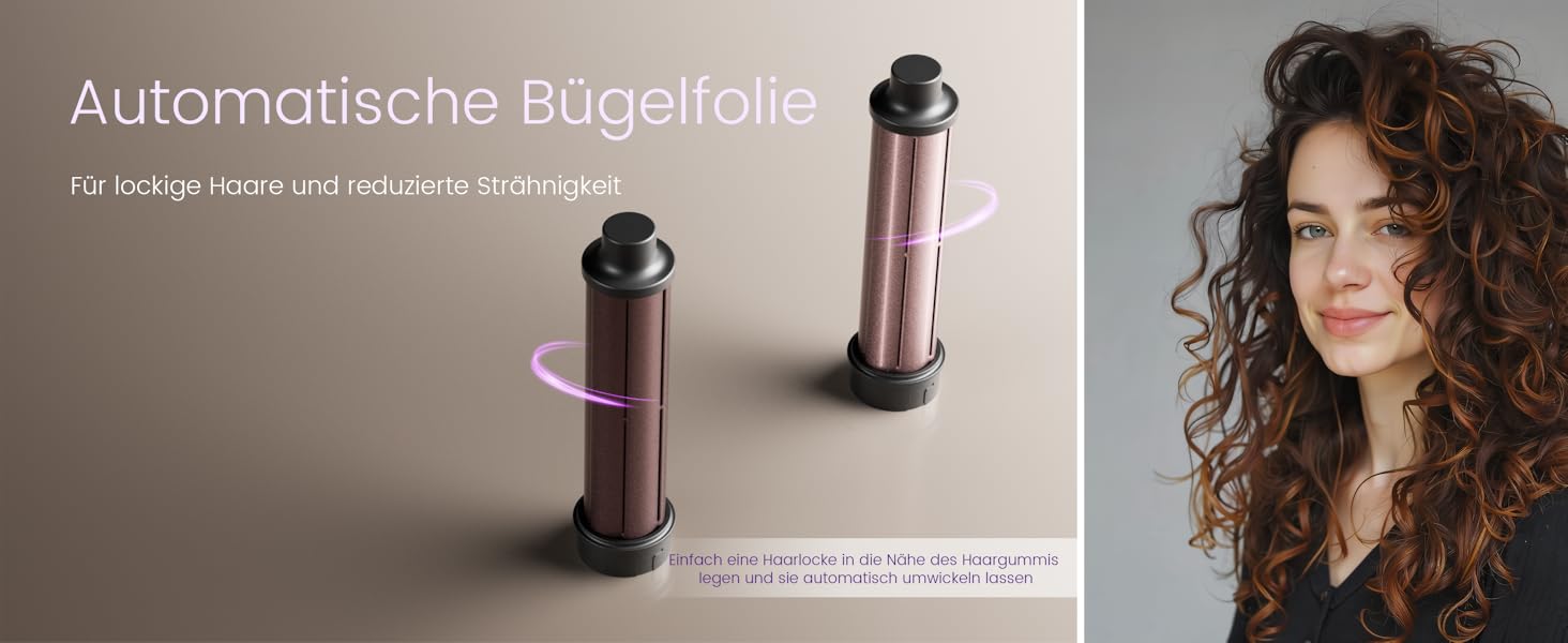 Airstyler 6-в-1: Фен-щітка, локони, об'єм, випрямлення, сушка волосся (Rose Gold)