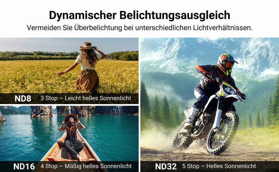 Набір фільтрів NEEWER CPL + ND для DJI Osmo: CPL, ND8/16/32/64/1000. Набір з 4 шт. з кришкою для об'єктива.