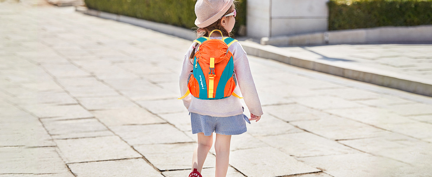 Дитячий рюкзак Cozary Kinder 5L, водонепроникний, для туризму, школи, подорожей та спорту (Помаранчевий)