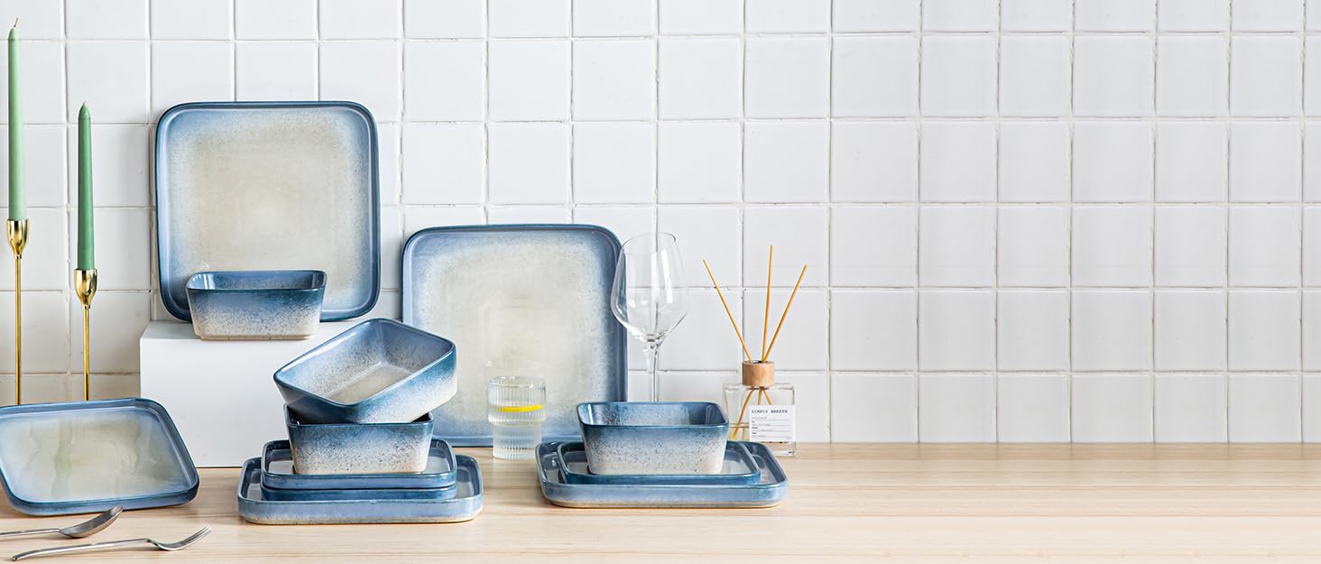 Набір посуду vancasso NEBULA з 12 елементів (4 сервізи), керамічний, для 4-12 осіб