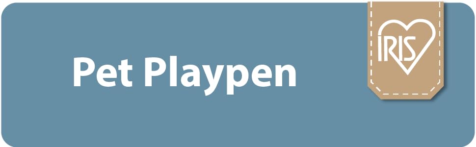 Клітка для цуценят Iris Ohyama з 4 панелями та замикаючоюся дверима, H60см, Блакитна. Підходить для собак та котів, для використання в приміщенні та на вулиці.