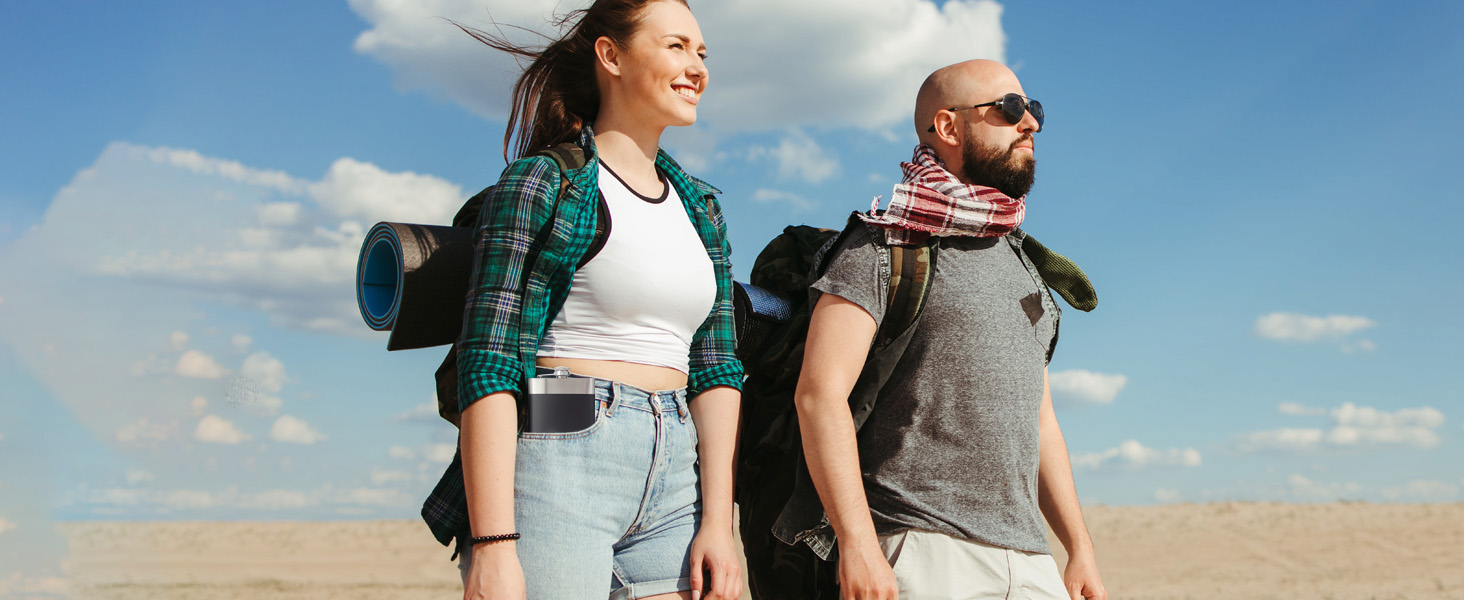 Набір стаканів з нержавіючої сталі SELFLA – стакани та пляшка для кемпінгу, подорожей, альпінізму та пригод – легкі, міцні, легко миються