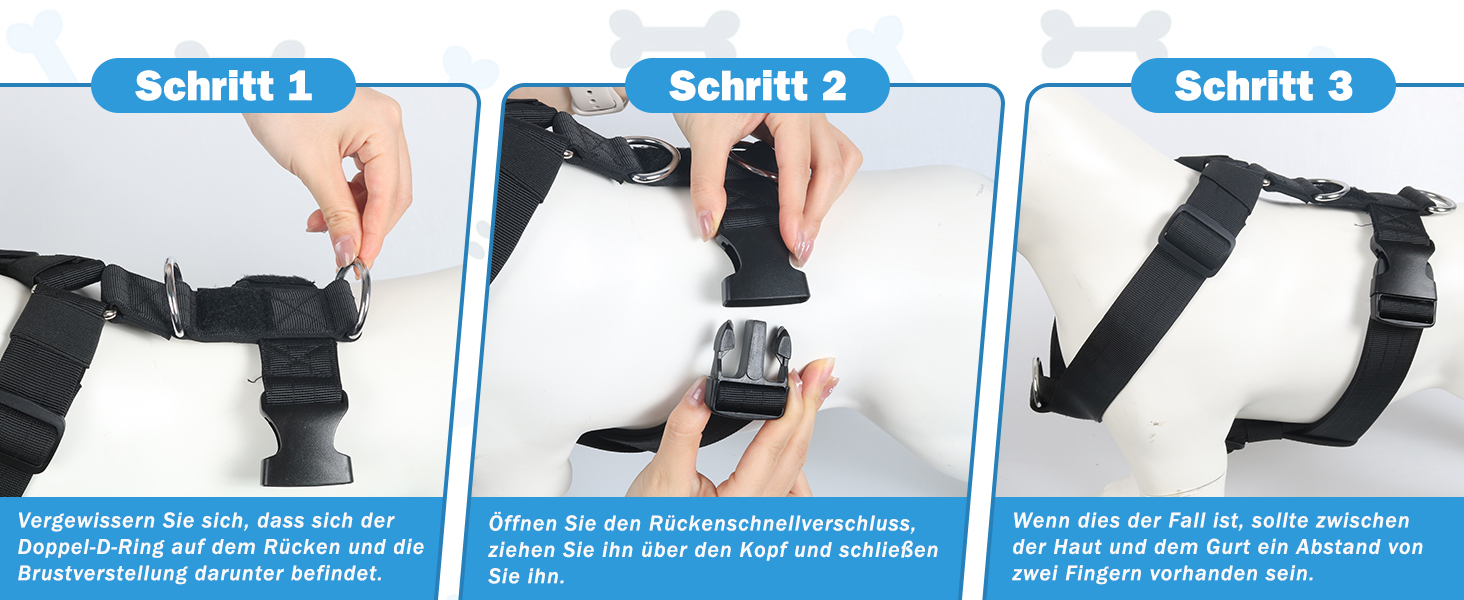 Нашийник для собак FeimaX великих порід, тактичний, зручний, чорний (L)