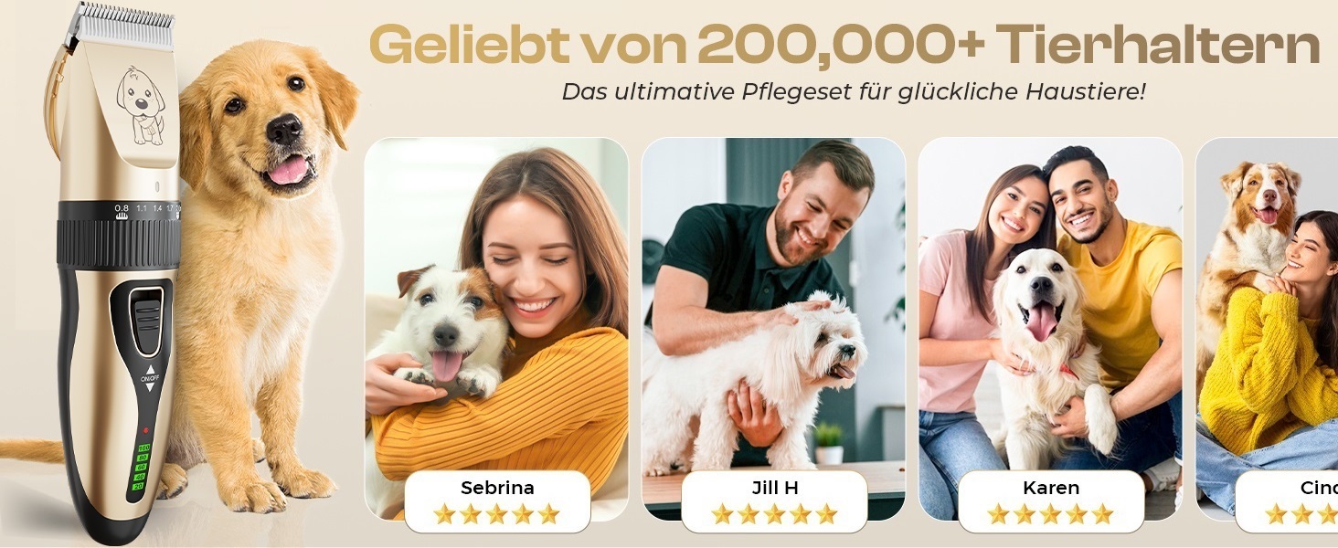 Професійна електрична машинка для стрижки собак GLOBAL TECH Leise - для собак, котів та інших домашніх тварин