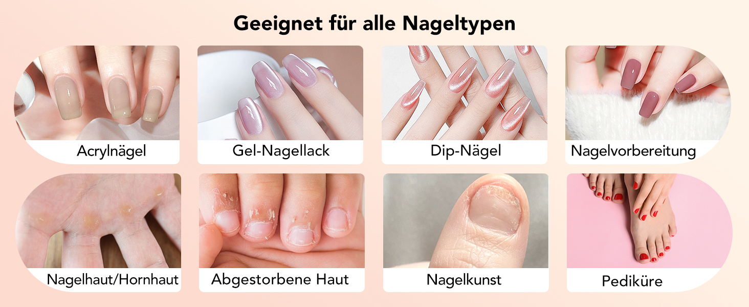 Професійний електричний фрезер для нігтів Nagelfräser 45000 об/хв з педаллю, LCD дисплеєм, 45 швидкостей, F/R, функція паузи, для гель-манікюру, для салону та дому