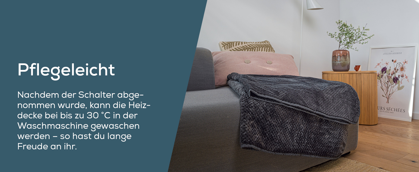 Електрична ковдра Beurer HD 75 Nordic з штучним хутром, 6 температурних режимів, автовимкнення, 180x130 см, бежево-коричнева