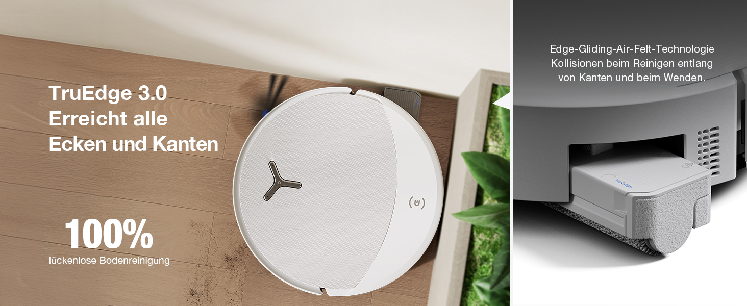 Робот-пилосос з функцією вологого прибирання ECOVACS T90 PRO Omni, 30 000 Па, PowerBoost, матовий білий