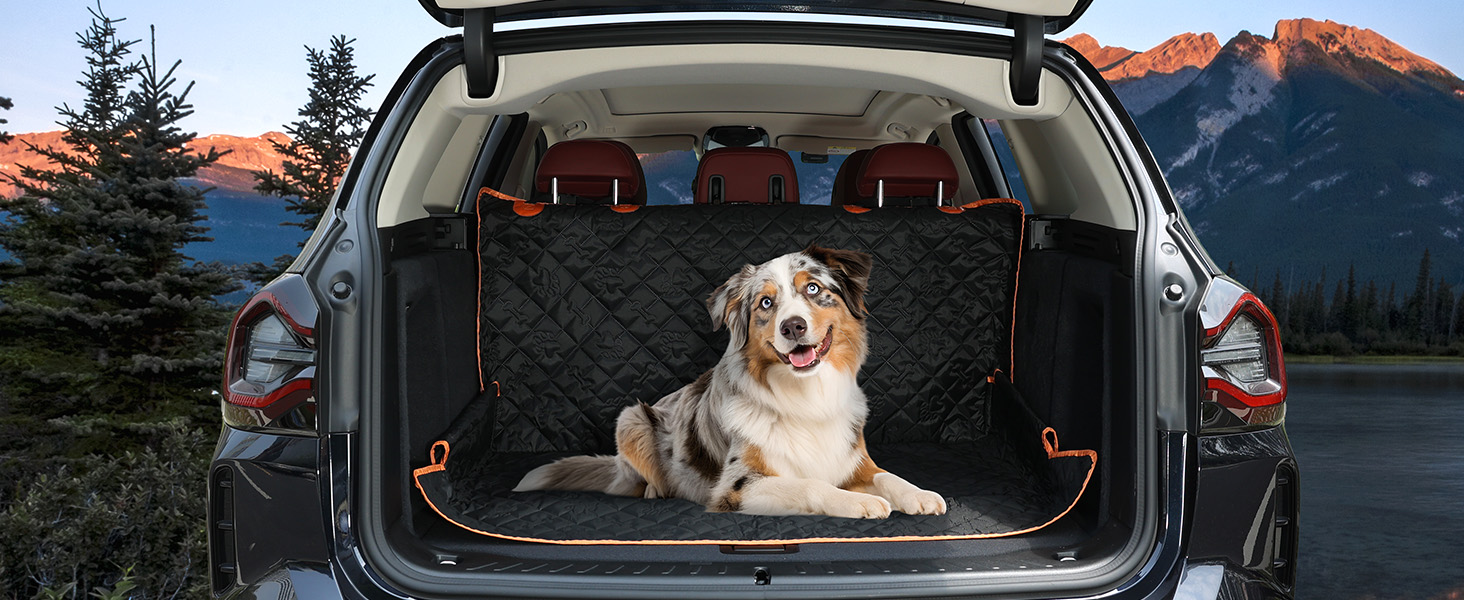 Захисний чохол на сидіння автомобіля для собак KYG, з ременем безпеки, водовідштовхуючий, зносостійкий, 132x58x46 см, підходить для більшості авто, вантажівок та позашляховиків