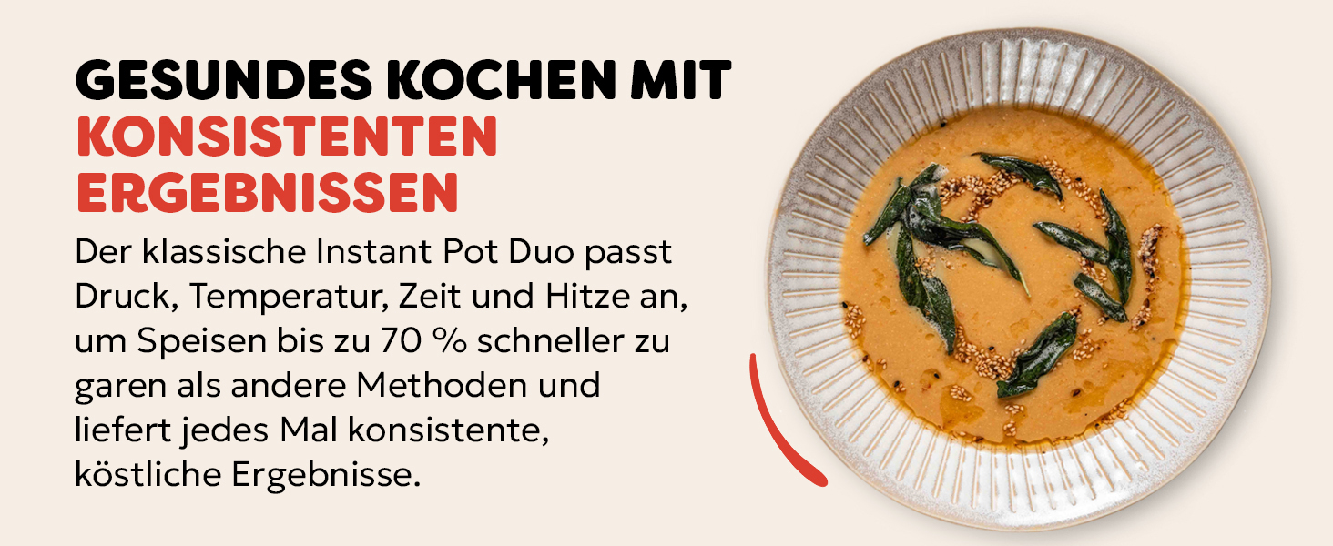 Instant Pot Duo: Мультиварка 7-в-1, 5.7 л, нержавіюча сталь. Мультикухня для приготування супів, рису, йогурту та іншого.