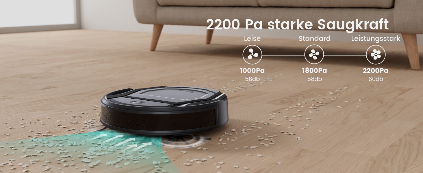 Робот-пилосос LEFANT Gen2 з функцією миття, 12000Pa, LiDAR-навігація, керування через додаток/Alexa/iWatch (M210P)