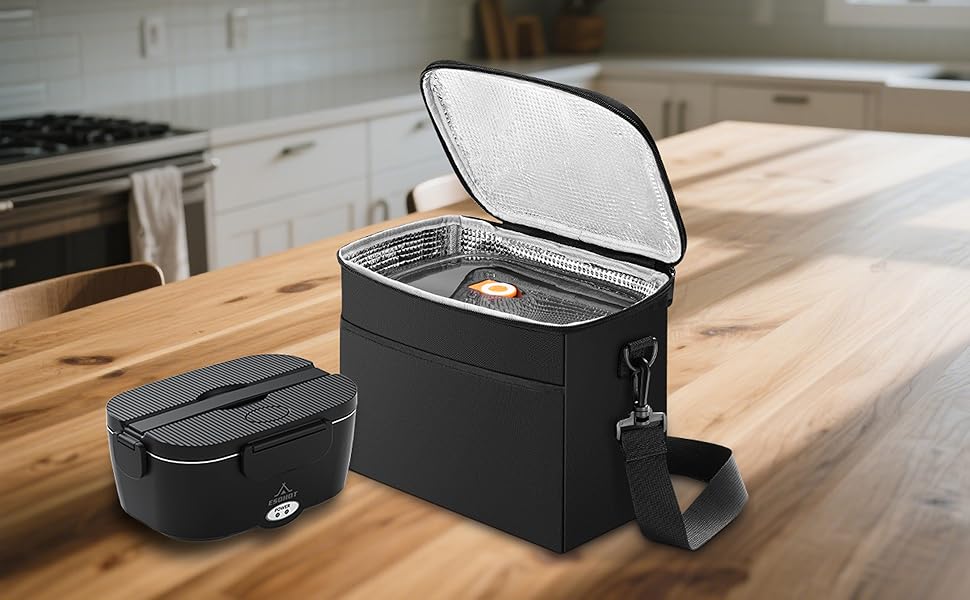 Електрична ланчбокс з підігрівом 1.5L для авто, вантажівки, офісу (1.5L x 4)