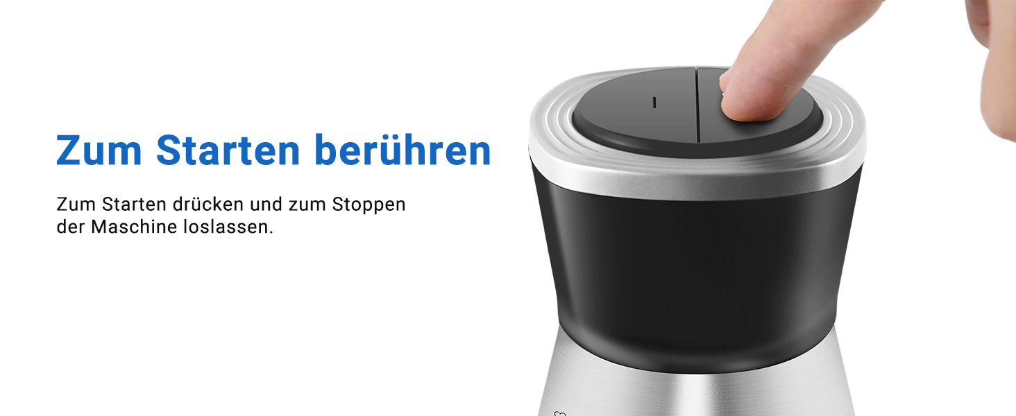 М'ясорубка електрична AMZCHEF для дому з 3 насадками, пристроєм для ковбас та набором кубе | Ідеально для фаршу, ковбасок та домашньої кухні (Сірий)