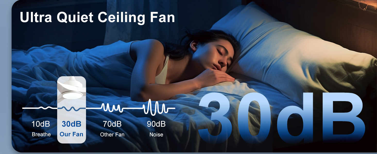 Depuley Потолочний вентилятор з підсвічуванням для вулиці: LED лампа з вентилятором для саду, тераси - 132см, з пультом керування, для вітальні, ресторану, офісу (Білий, 52 дюйми)