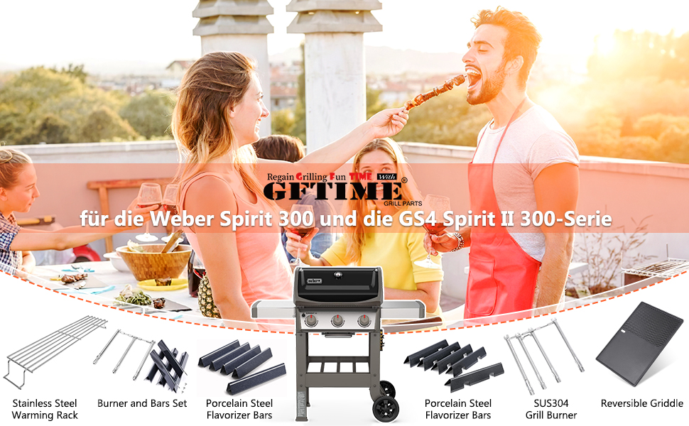 Решітка для гриля Weber Spirit ⅠⅡ 200 серія, Spirit E210/220 S210/220, Jamie Oliver HOME 2 (44,5x30 см)