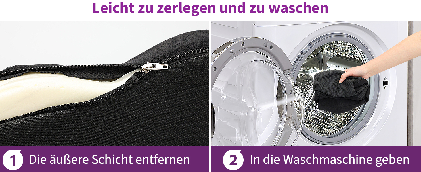 Ортопедична подушка для сидіння Radikor: для офісного крісла, авто, зі стегон, з Memory Foam, протиковзаюча, чорна