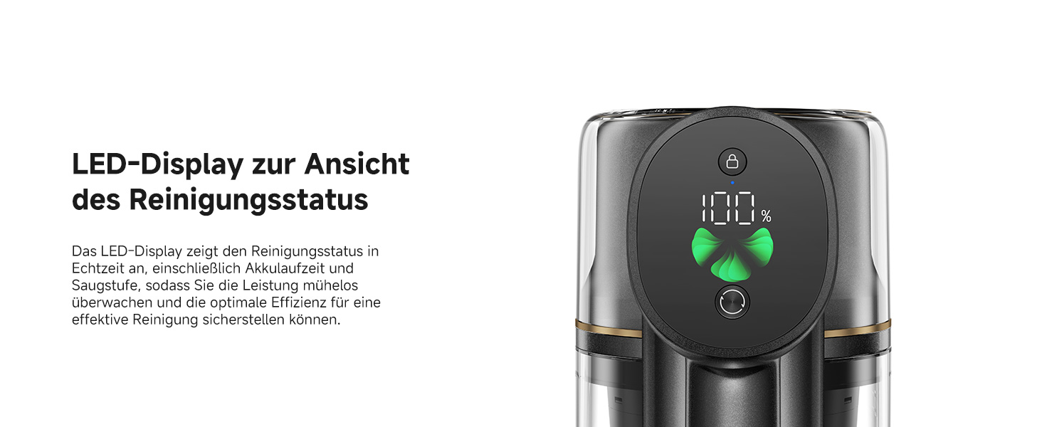 Mova S5 Sense: Бездротовий акумуляторний пилосос з тривалою роботою до 97 хвилин, для килимів, твердих підлог та шерсті тварин. Тиха, самостійна, з антизаплутуванням.