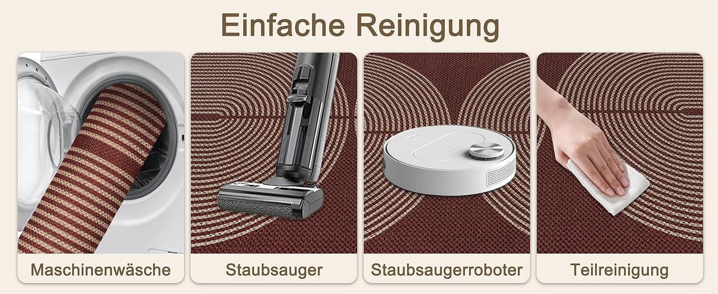 Килимок для підлоги/коридору 80x200 см з джуту, кухонний килимок, миючий, неслизький, для кухні, спальні, балкону (червоний)