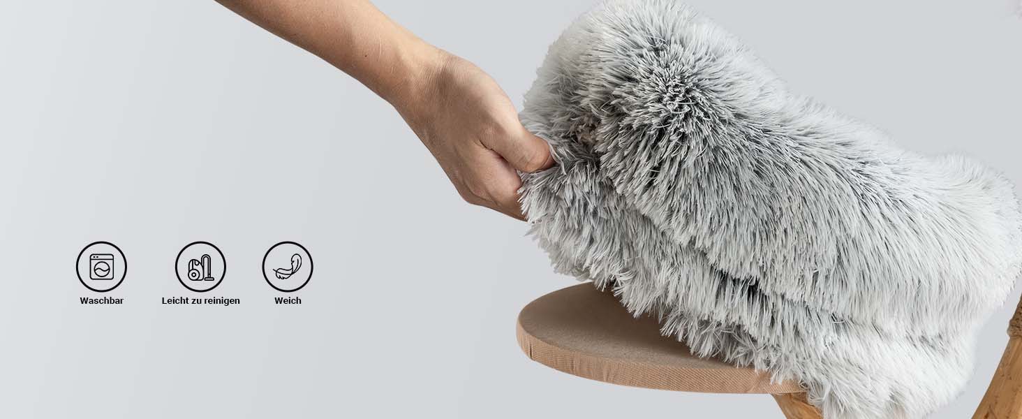 Кігтеточка Fudajo Designer у вигляді дерева, висока, з плюшем та сизалем, для котів, з гамаком (80 см)