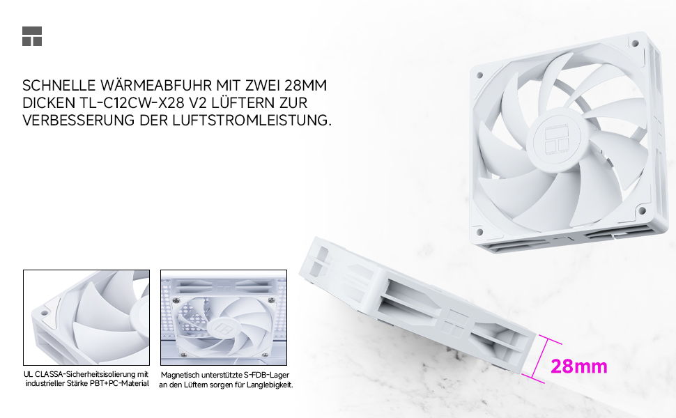 Кулер для процесора TR Peerless Assassin 120 Digital White - 1850RPM, підтримка Intel LGA1700/1851/115X/1200, AMD AM4/AM5