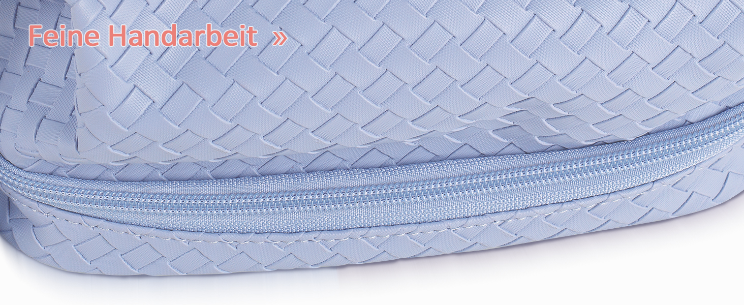 Косметичка для жінок велика водонепроникна з відділенням для пензлів, органайзер для макіяжу, косметичка для подорожей, велика косметичка з пензленицею (B-фіолетовий)