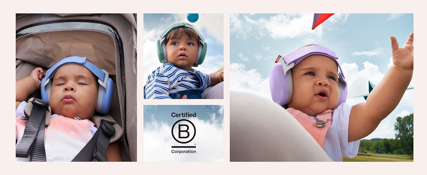Дитячі захисні навушники Alpine Muffy Baby, шумозаглушення 24 дБ, для дітей до 5 років, колір бежевий, універсальний розмір Comfort