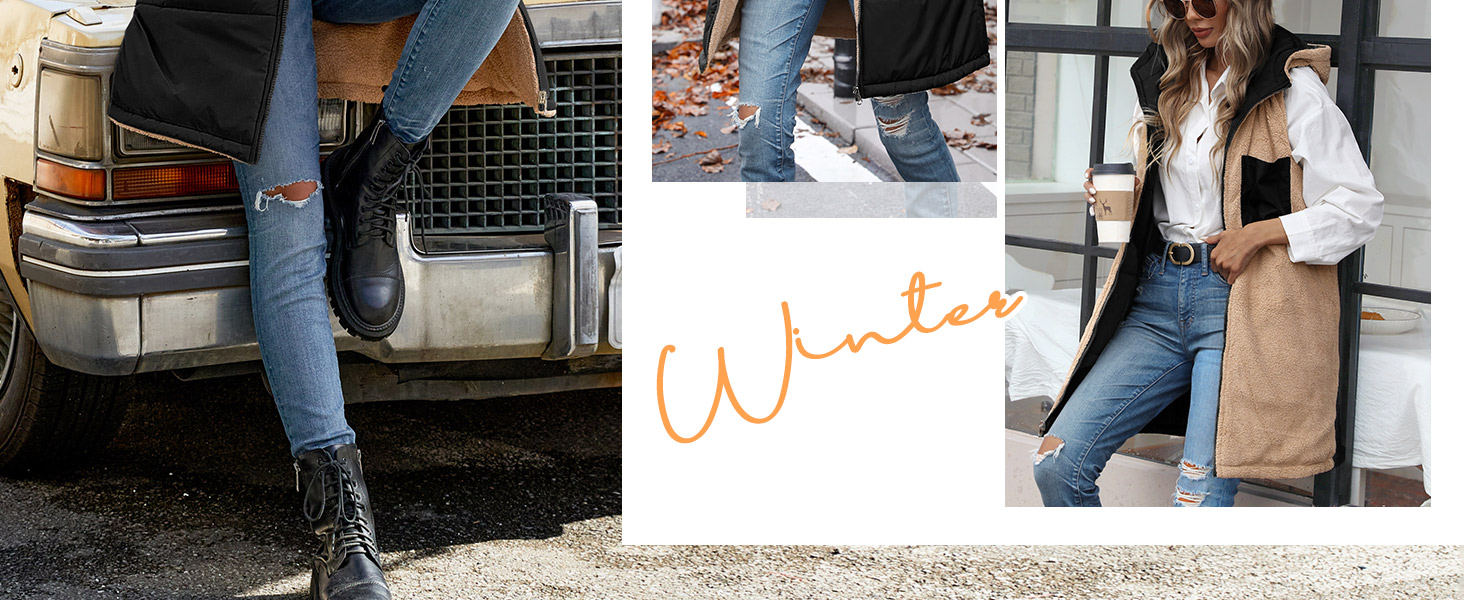 Жіноча жилетка Tuopuda з капюшоном, степкова, з флісовою підкладкою, тепла зимова куртка, безрукавка, термо-жилетка, на блискавці, чорна, розмір S