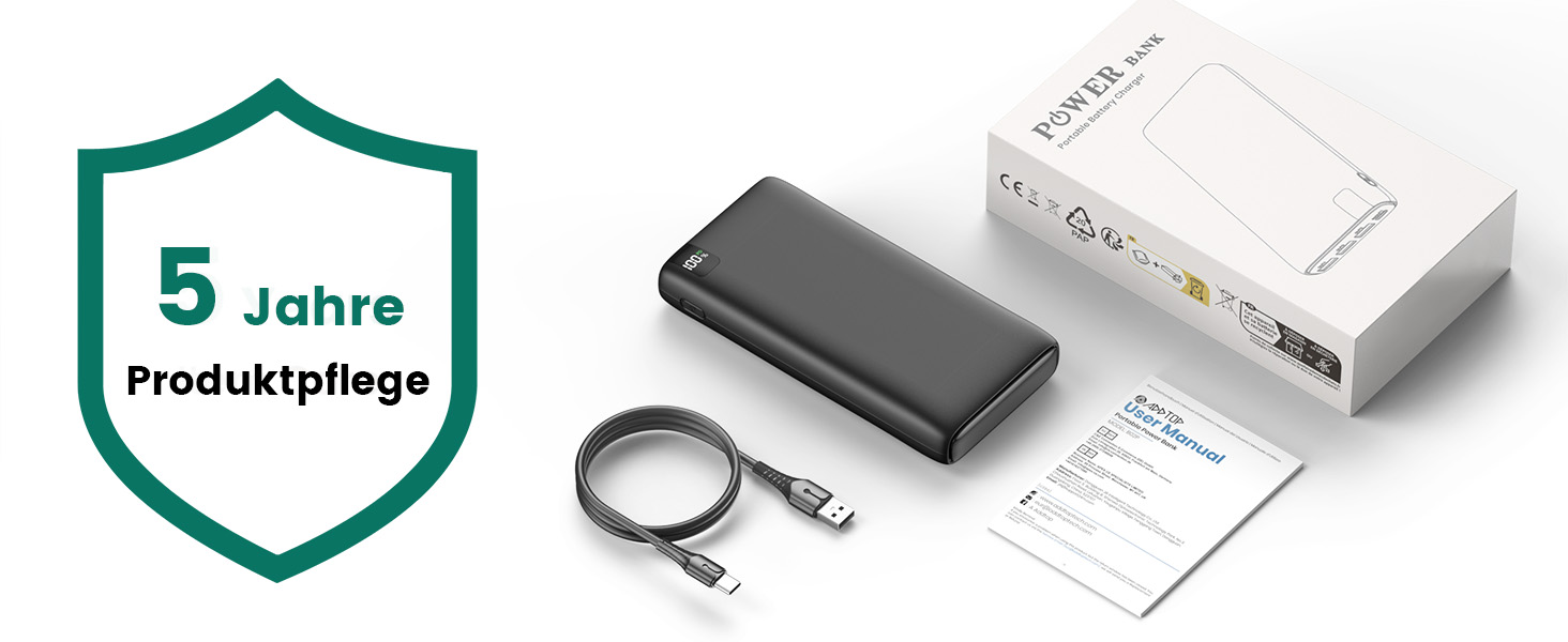 Powerbank A ADDTOP 26800mAh з Power Delivery 22.5W: 4 порти для смартфонів, планшетів та іншого