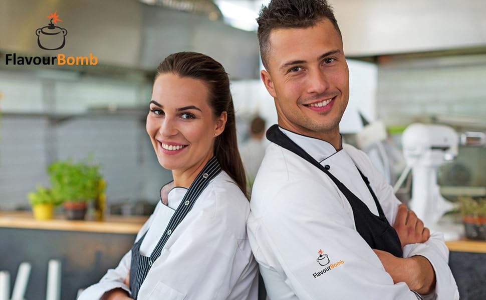 Нож Сантоку з дамаської сталі FlavourBomb | 18 см | Кухонний ніж для професіоналів | Дамаська сталь, ручка Micarta + безкоштовна електронна книга