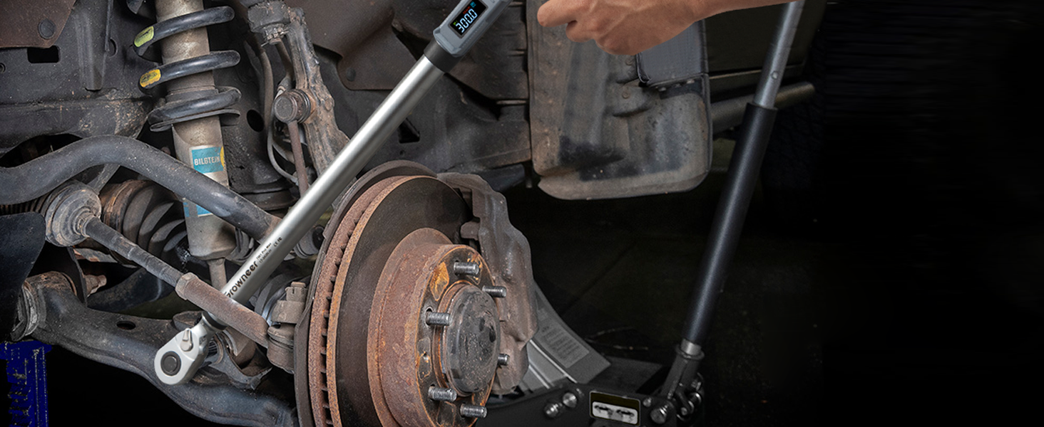 Цифровий шуруповерт з моментом, 2.66-53.1 In-lbs/ 1/4'' Drive, 17-340Nm, з індикатором крутного моменту, звуковим сигналом та LED-дисплеєм, 27 в 1