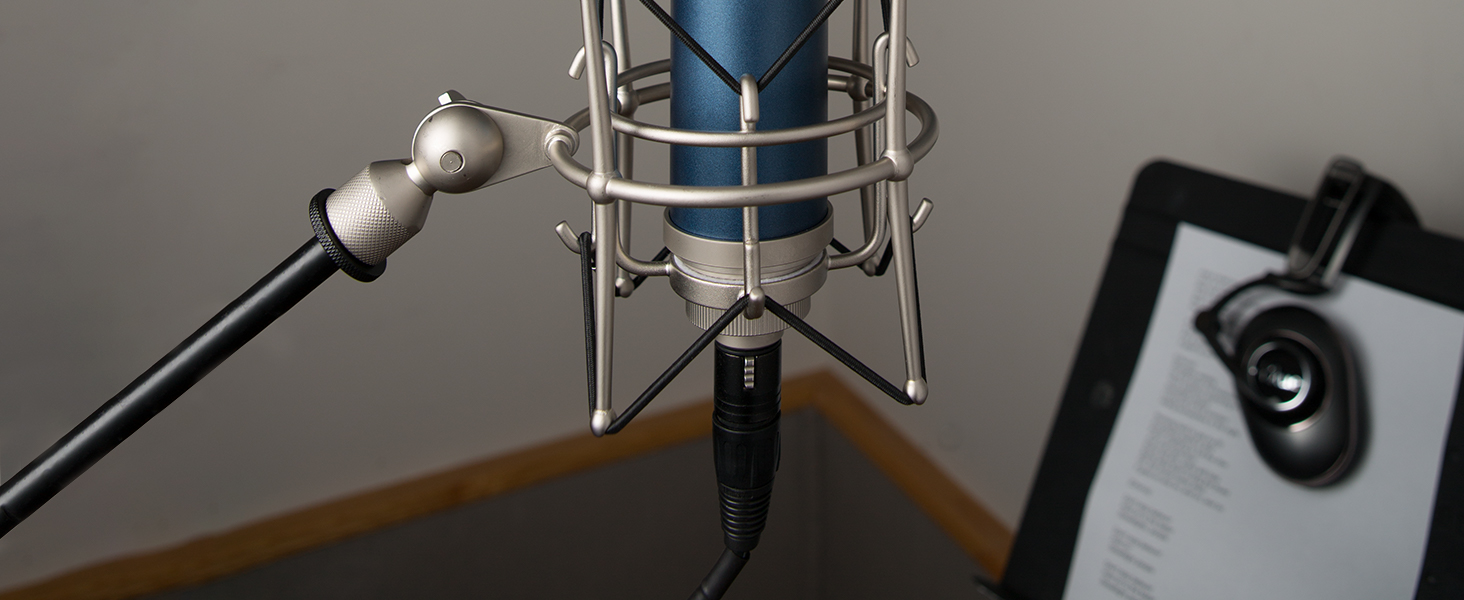 Bluebird SL: Конденсаторний мікрофон Blue XLR для запису та стрімінгу, сірий + стійка