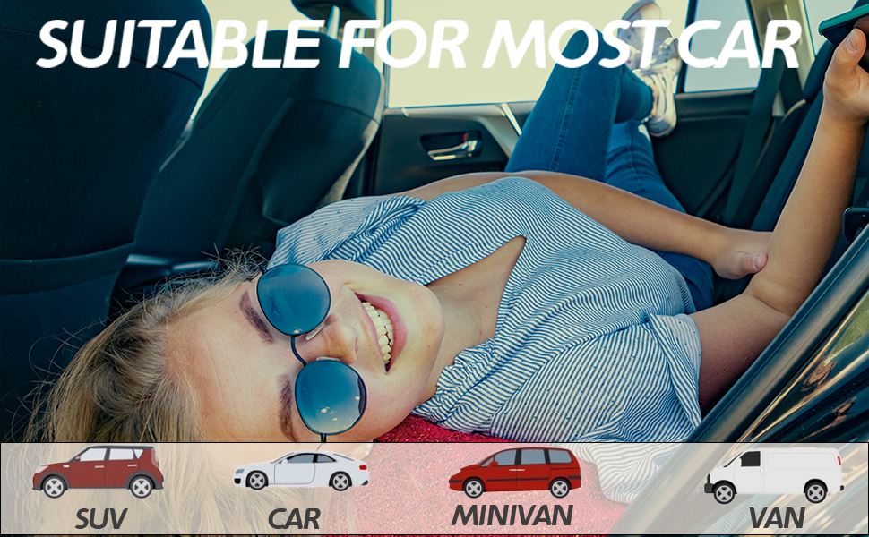 Надувний матрац для авто, чорний, з двома подушками та насосом. Підходить для кемпінгу, відпочинку та тематичних вечірок на природі. Чудовий подарунок друзям.