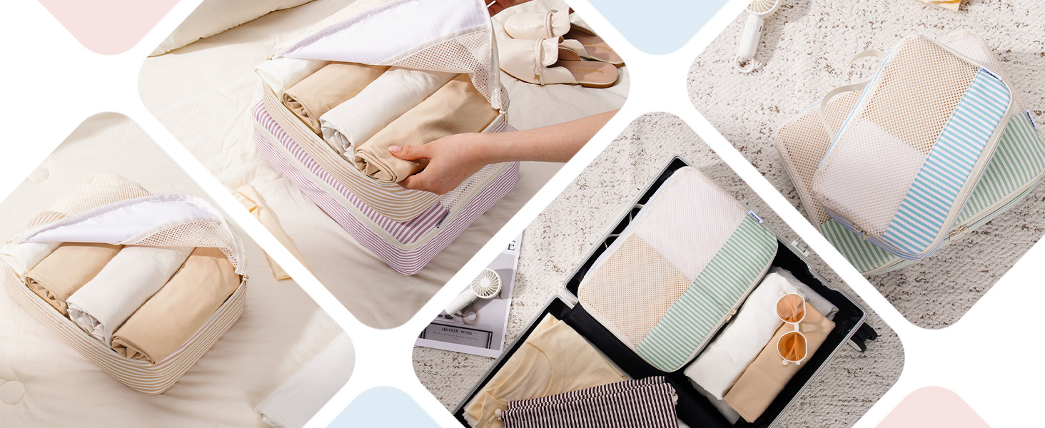 Набір органайзерів для валізи Narwey (7 шт.), кубики для пакування, органайзер для рюкзака, аксесуари для подорожей