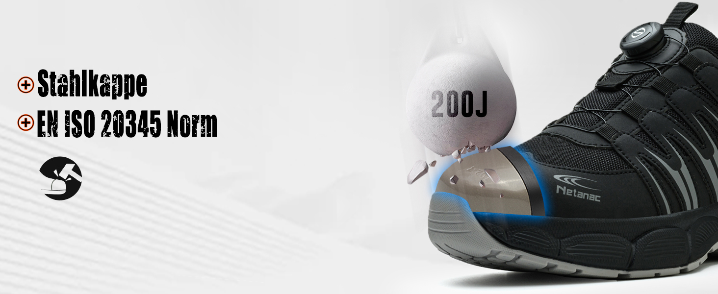 Черевики робочі чоловічі легкі, захисні черевики зі сталевим підноском, жіночі, дихаючі, зручні, широка колодка, гумова підошва, помаранчеві, 40 EU