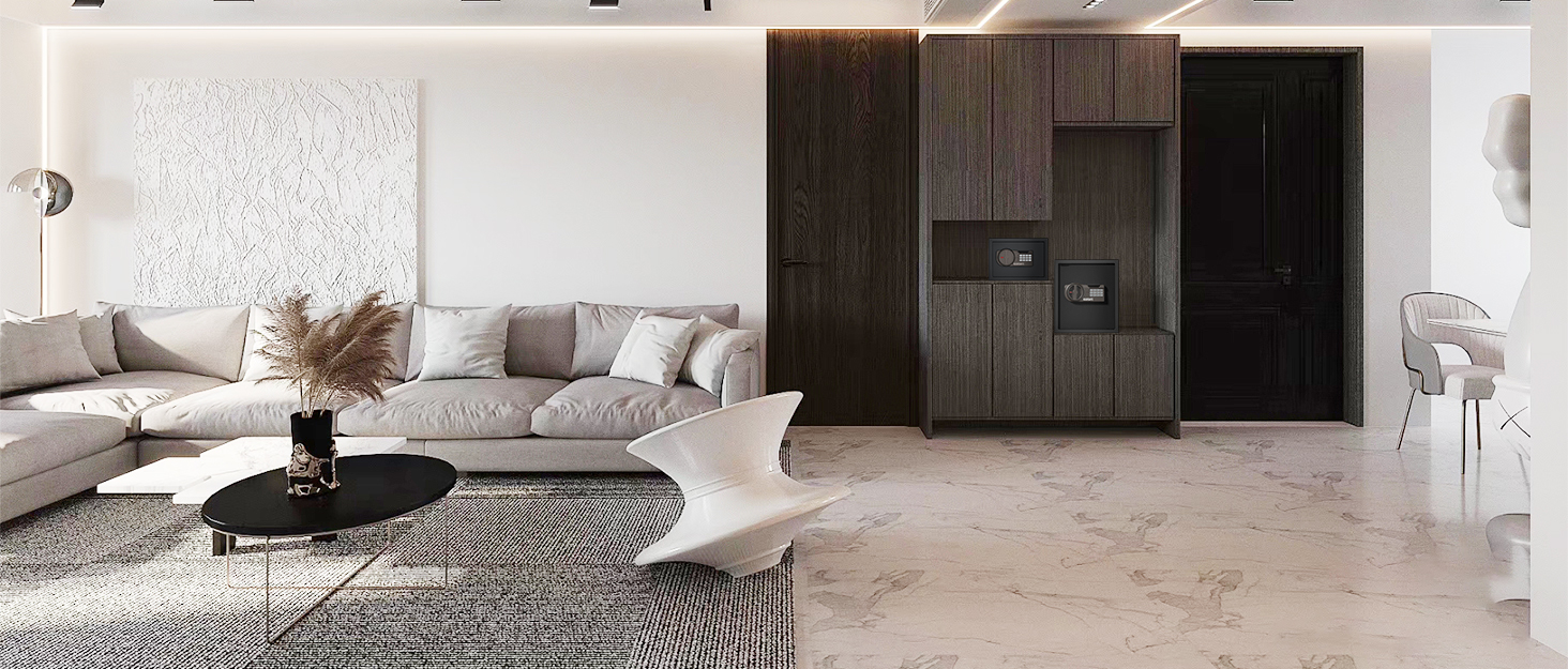 KABISAFE 45L - сейф для дому з електронним замком, світлом та ключем, 45 літрів