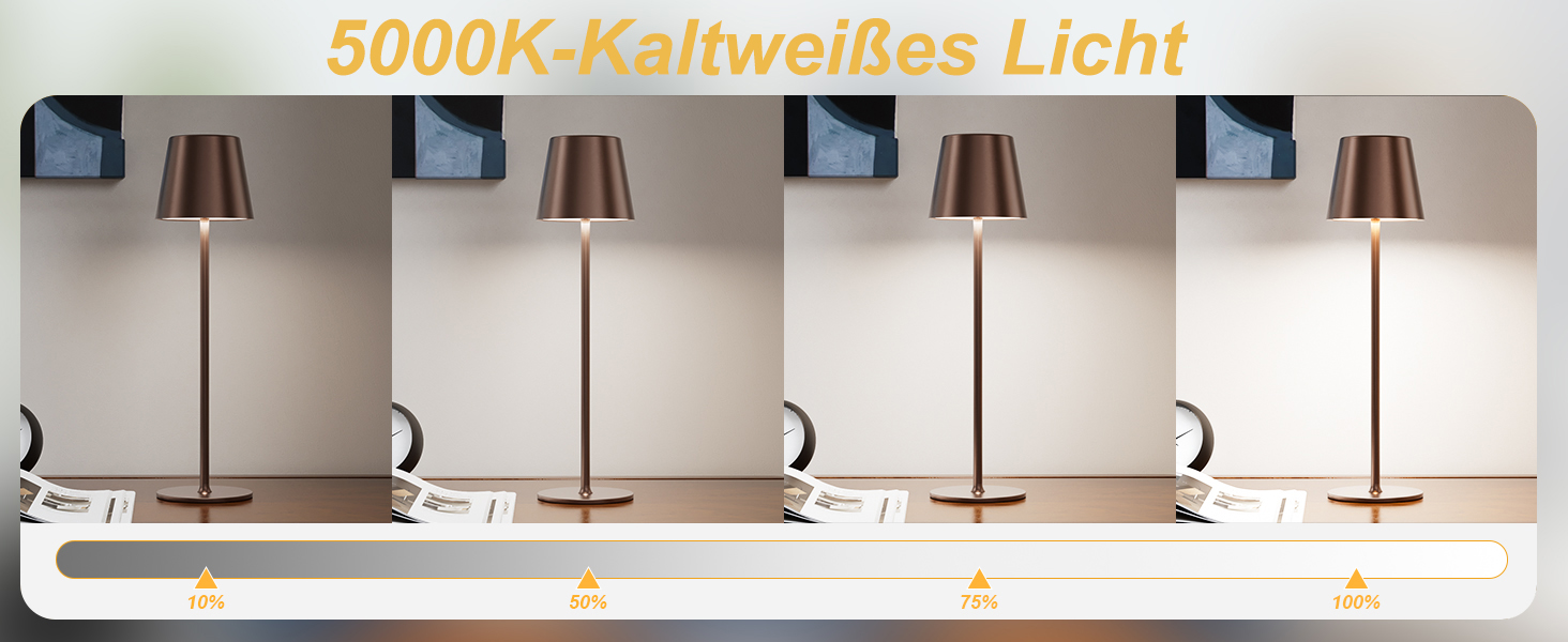 Набір з 2 бездротових настільних світильників LED з акумулятором, диммер сенсорний, 3 режими кольору, USB-C зарядка для спальні, столу, кемпінгу (Чорний)