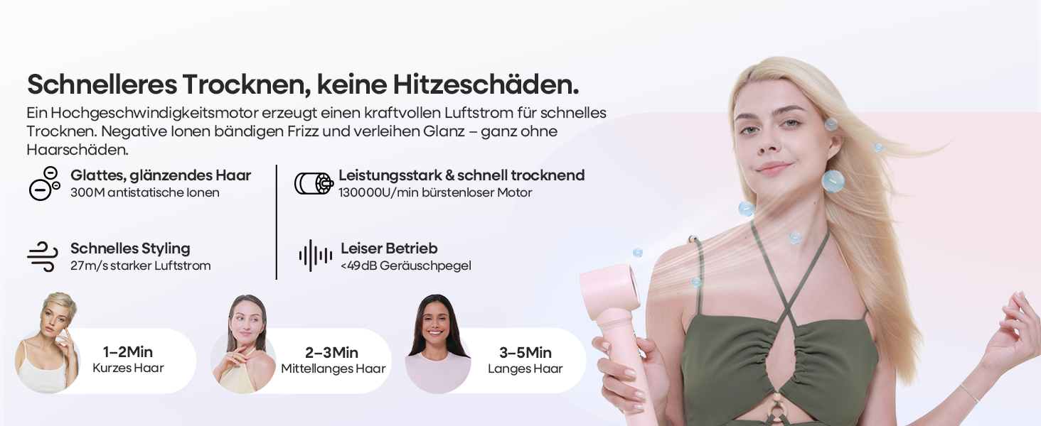 Аirstyler 7-в-1: Фен, плойка, брашинг, термощітка, автоматична завивка, іонізація, захист від пошкоджень, рожевий