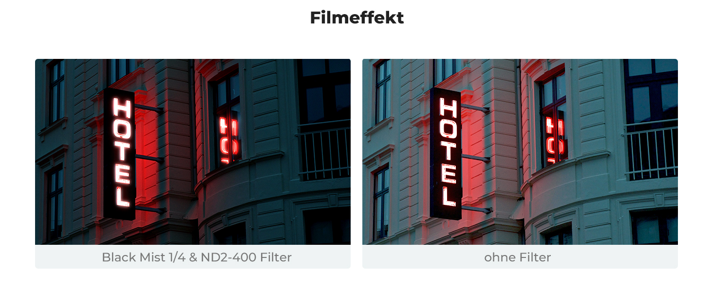 Фільтр K&F Concept 77mm Black Mist 1/4 та ND2-ND400 2-в-1 (Nano-Xcel Series)