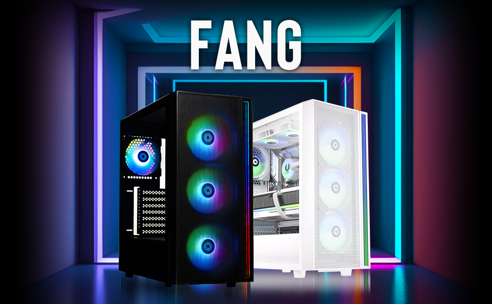 Корпус ПК Mid Tower BITFENIX Fang ARGB (Чорний)