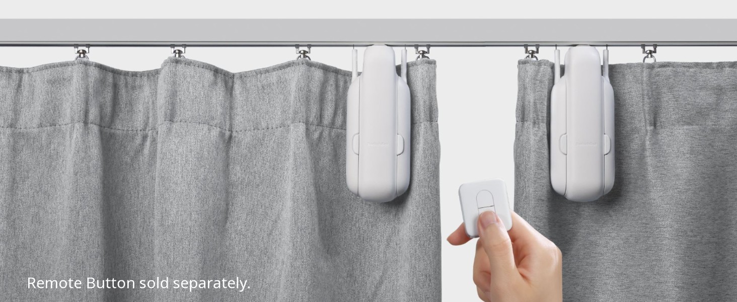 Розумний автоматичний відкривач штор SwitchBot Curtain 3 для U-рейки, Bluetooth, керування через додаток і таймер, потужний двигун, сумісний з Alexa і Google Home (потрібен SwitchBot Hub)