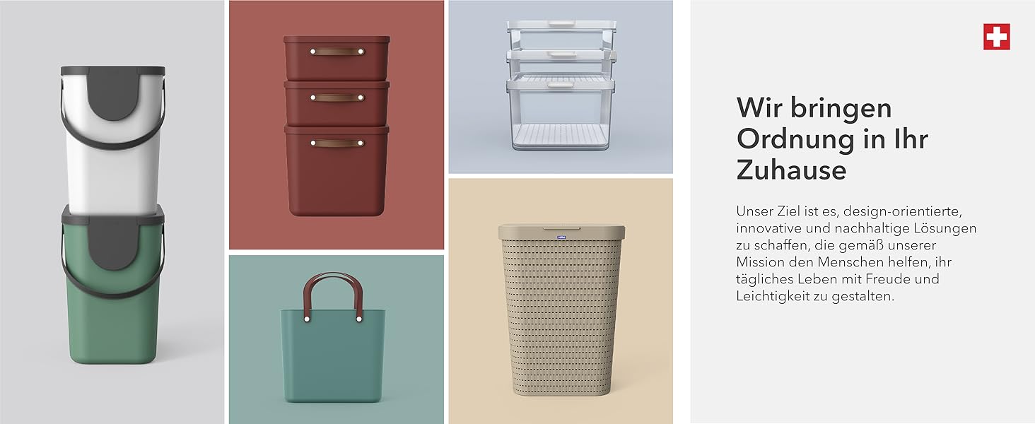 Відро для сміття Rotho Paso 40л з педальним механізмом, сріблястого кольору, BPA-free, пластик (PP)