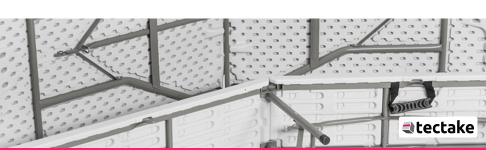 Складний алюмінієвий стіл Tectake для кемпінгу, саду та тераси 70x70x70 см (Модель 401169)