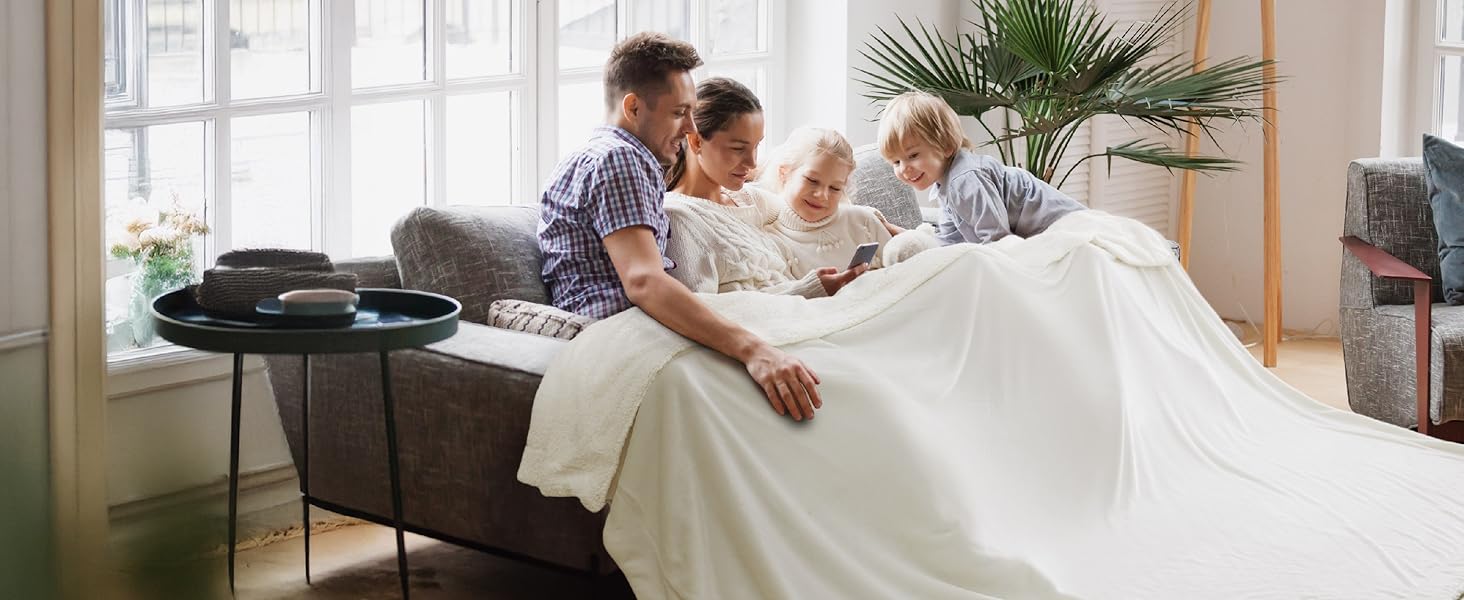 BEDSURE Плед з м'якого Sherpa, теплий вовняний плед - покривало на диван, пухнастий накид, товстий плед для дивану, подарунок для жінок, пухнастий домашній плед, сірий, 150x200 см, XL