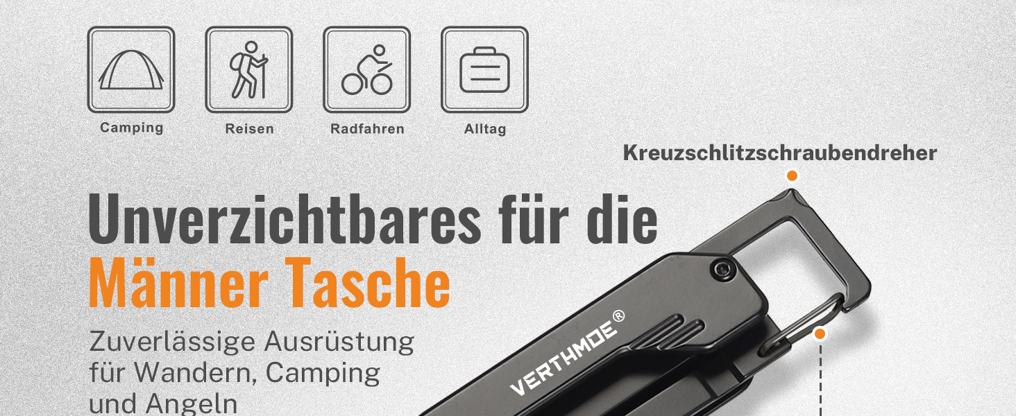 Мультитул-брелок для чоловіків: ніж-складник, мультиінструмент для подарунків, кемпінгу, дня народження, Advent-календарю 2025